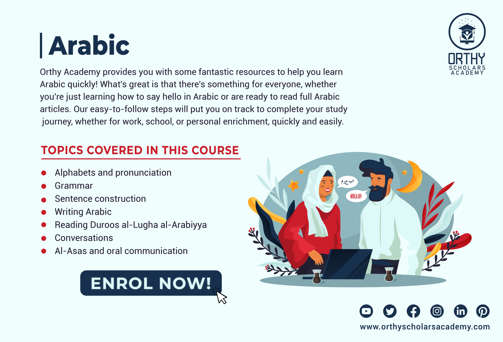 Arabic Language for Beginners Bootcamp